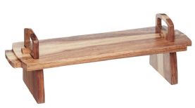 Medium Platform Serving Platter in Acacia Wood